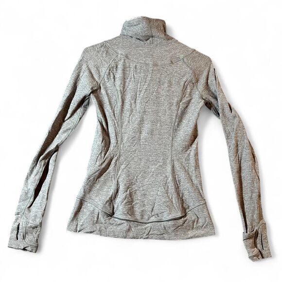 Lululemon Think Fast Pullover Heather Slate Size 6 STAIN - Picture 2 of 7